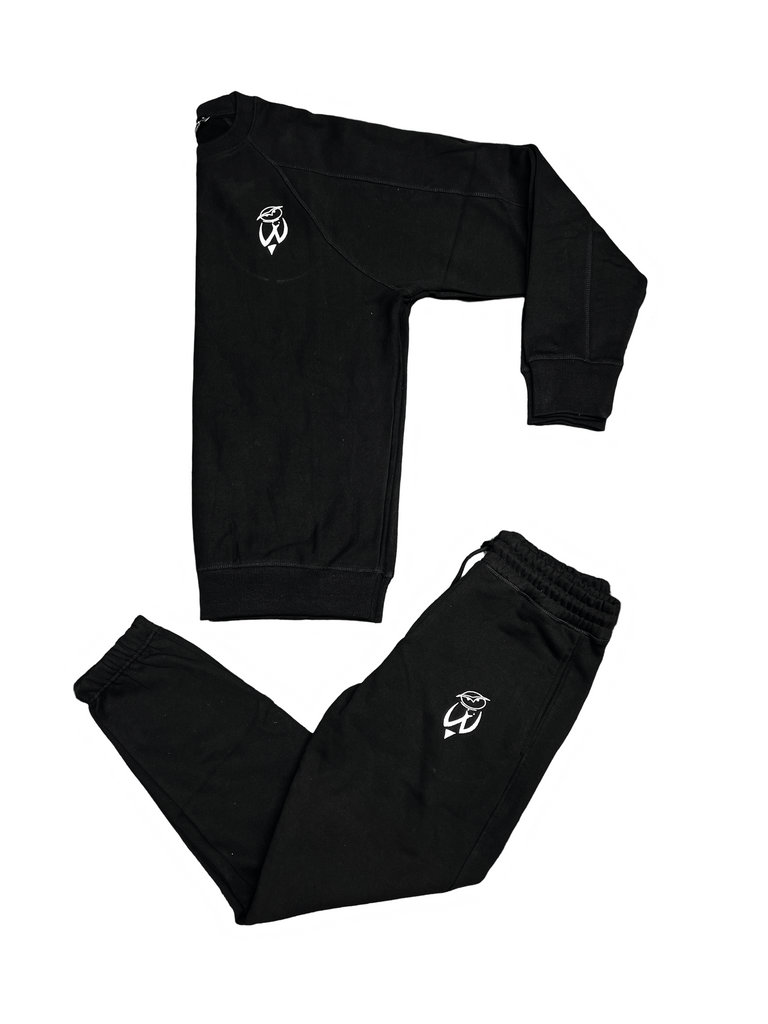 WSM Crewneck Sweatsuit in Black: The Perfect Blend of Style and Comfort