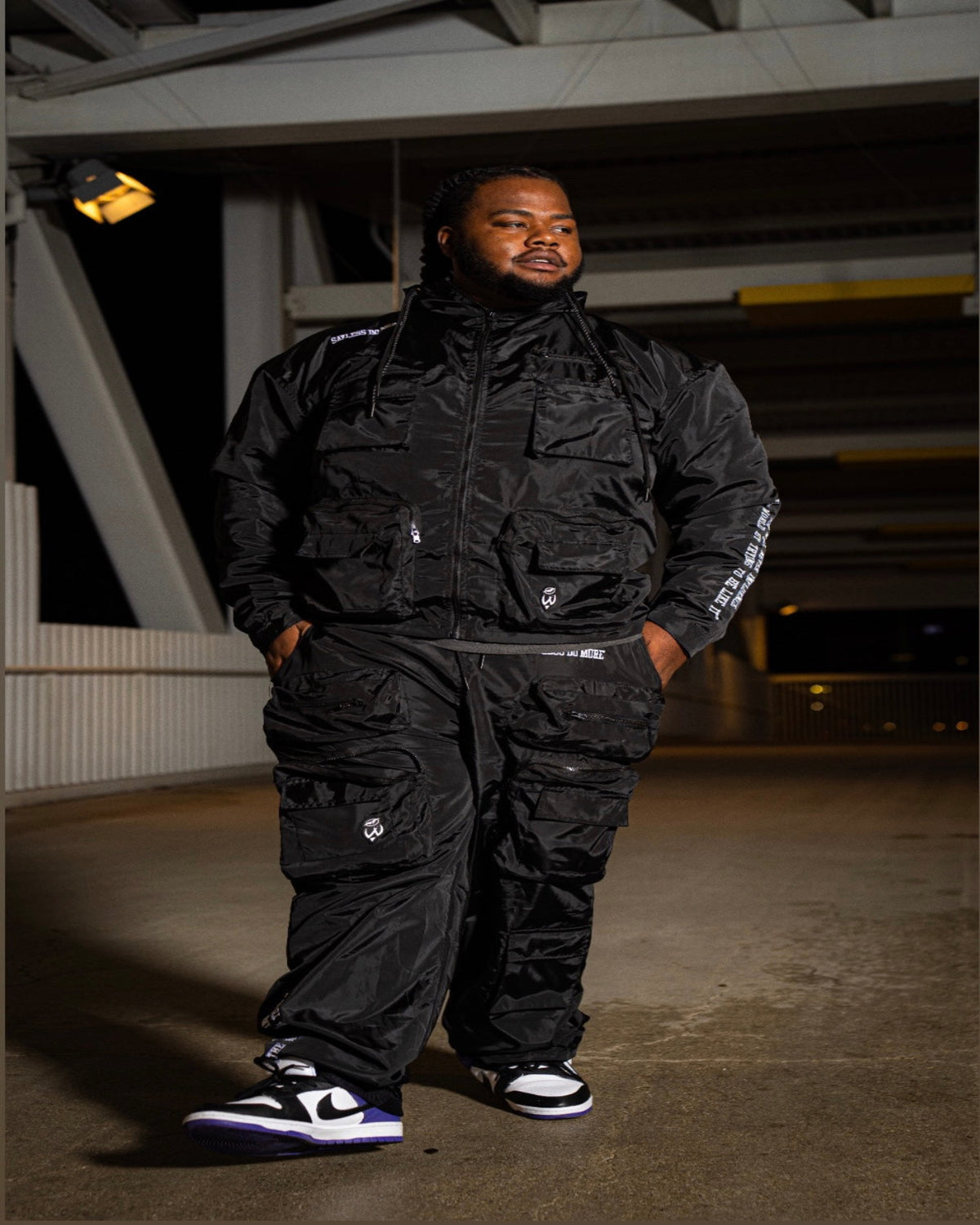 Sayless Militant Windbreaker Suit | Black