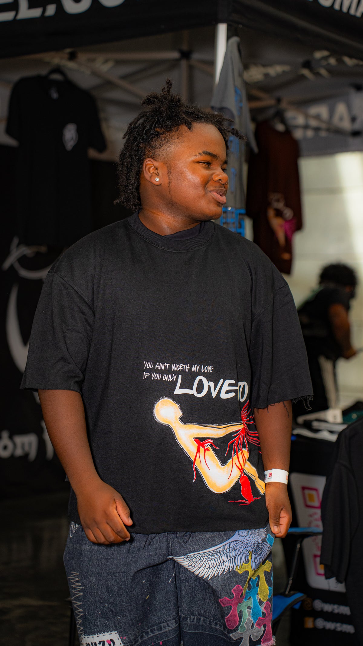 Love To Hate Me| Drop Shoulder Shirts | Black/Red