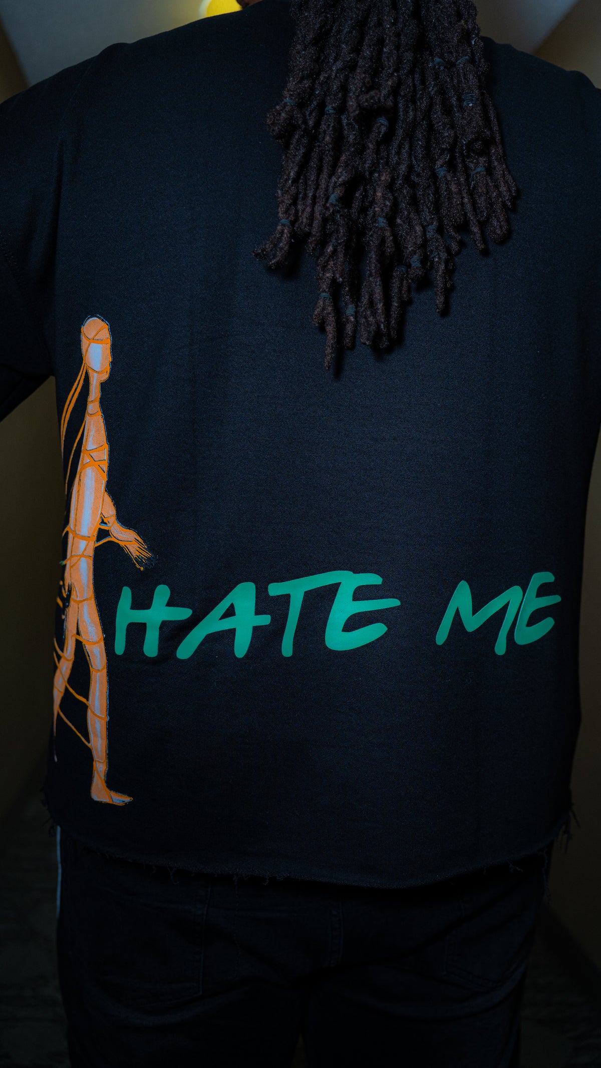 Love To Hate Me| Drop Shoulder Shirt | Black/Green