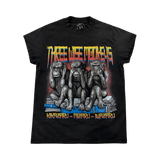 3 Wise Monkey's | Cut Off Shirt | Black