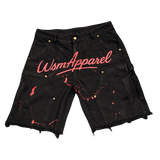 WSM Splat | Denim Shorts | Black