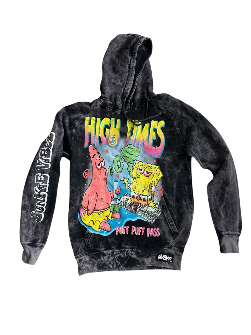 High Times | Hoodie| Black Stone Wash
