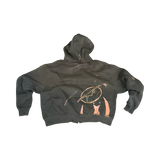 WSM Rip Act | Distress Zip-Up Hoodie | Forest Green
