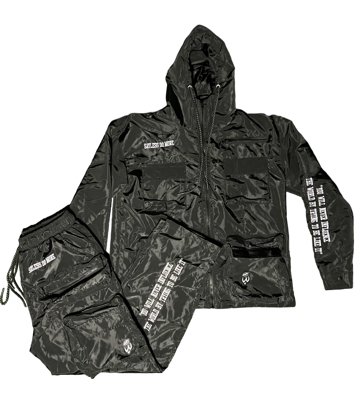 Sayless Militant Windbreaker Suit | Black