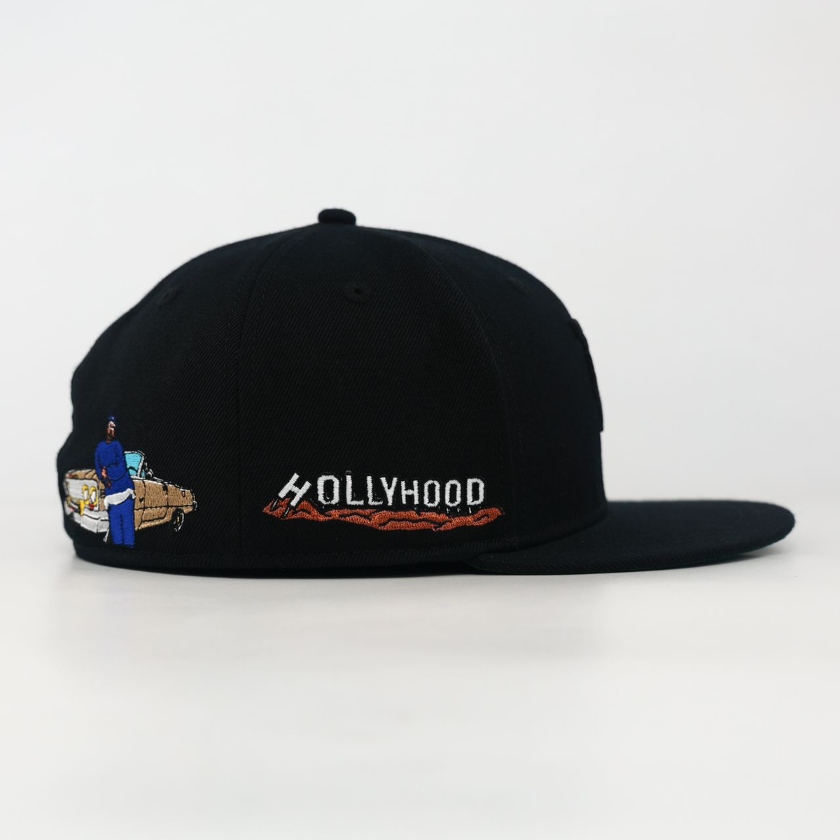 WSM HollyHood (LA) | Fitted Hat | Black FREE SHIPPING!!