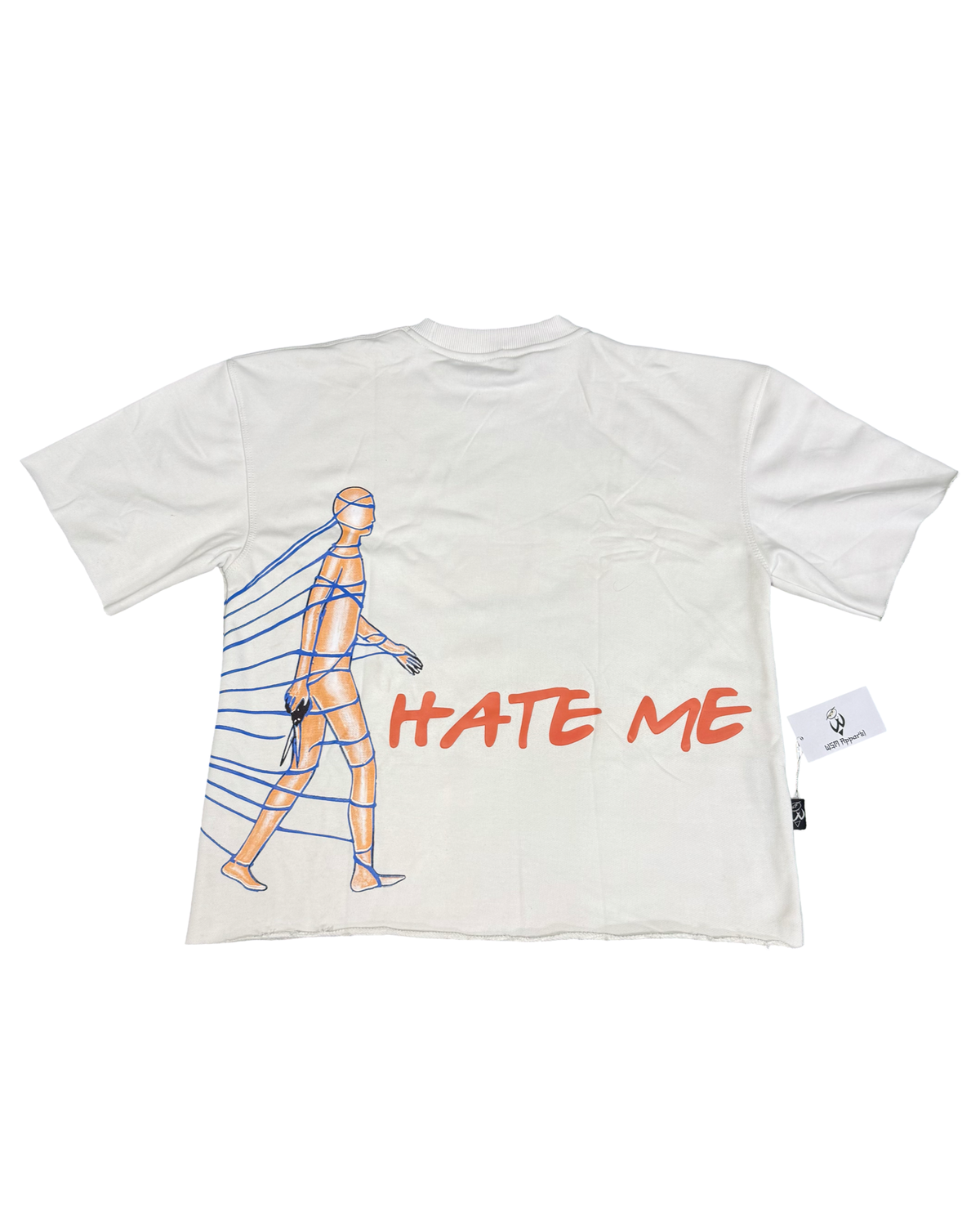 Love To Hate Me| Drop Shoulder Shirts | White