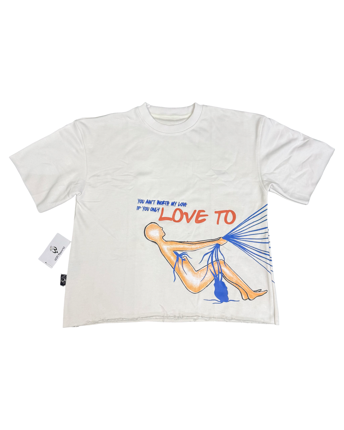 Love To Hate Me| Drop Shoulder Shirts | White