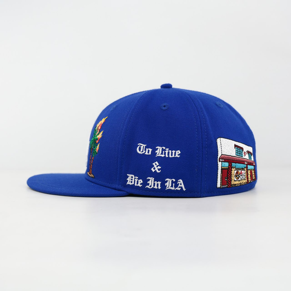 WSM HollyHood (LA) | Fitted Hat | Royal Blue FREE SHIPPING!!