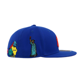 WSM Big Apple (NYC)| Fitted Hat | Royal Blue  FREE SHIPPING!!