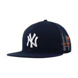 WSM Big Apple (NYC)| Fitted Hat | Navy Blue   FREE SHIPPING!!