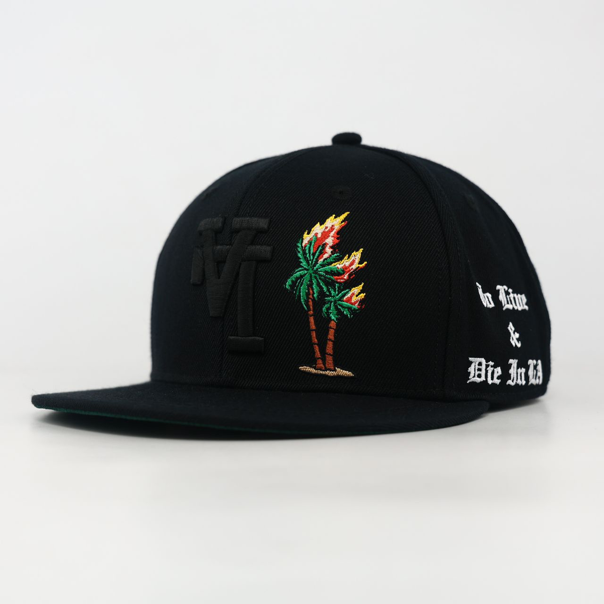 WSM HollyHood (LA) | Fitted Hat | Black FREE SHIPPING!!