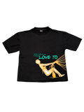 Love To Hate Me| Drop Shoulder Shirt | Black/Green
