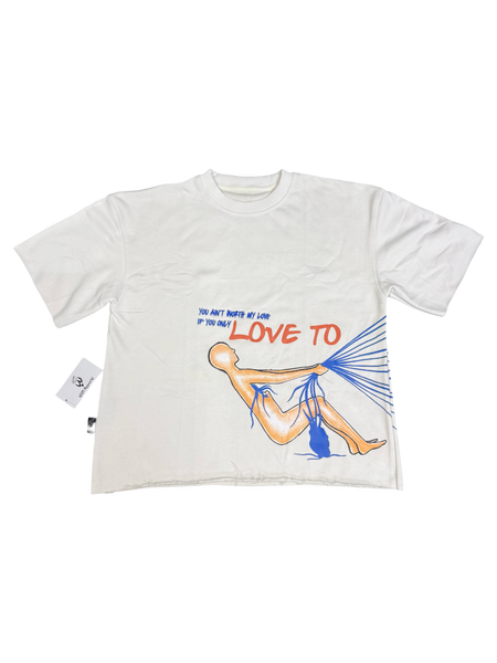 Love To Hate Me| Drop Shoulder Shirts | White